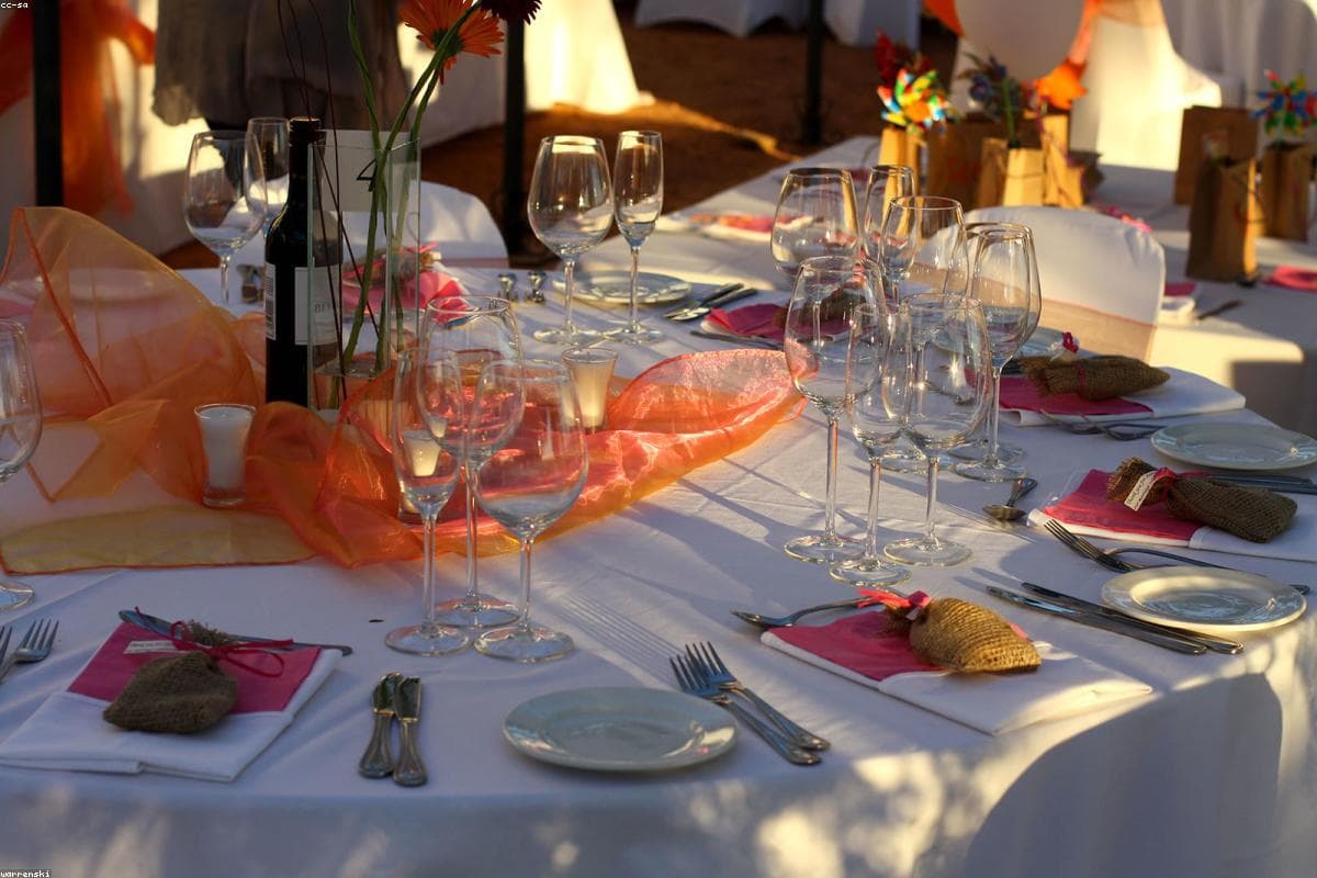 Reception styled at Bloomington Conference Hall